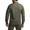 CQR Men’s Long Sleeve Tactical Shirts, Ripstop Military Work Shirts, UPF 50+ Breathable Button Down Outdoor Hiking Shirt(Journeyman Soil Green)