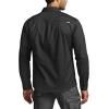 CQR Men’s Long Sleeve Tactical Shirts, Ripstop Military Work Shirts, UPF 50+ Breathable Button Down Outdoor Hiking Shirt(Metro Black)