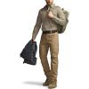 CQR Men’s Long Sleeve Tactical Shirts, Ripstop Military Work Shirts, UPF 50+ Breathable Button Down Outdoor Hiking Shirt(Supervisor Khaki)