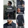CQR Men’s Long Sleeve Tactical Shirts, Ripstop Military Work Shirts, UPF 50+ Breathable Button Down Outdoor Hiking Shirt(Supervisor Operator Navy)