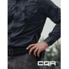 CQR Men’s Long Sleeve Tactical Shirts, Ripstop Military Work Shirts, UPF 50+ Breathable Button Down Outdoor Hiking Shirt(Supervisor Operator Navy)