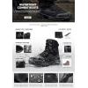 CQR Men’s Military Tactical Boots, Lightweight 6 Inches Hiking Combat Boot Durable Breathable Outdoor Work Motorcycle Footwear(Fathom 6 – Suede Black)