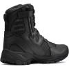 CQR Men’s Military Tactical Boots, Lightweight 6 Inches Hiking Combat Boot Durable Breathable Outdoor Work Motorcycle Footwear(Patrol 6 With Zipper Black)