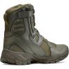 CQR Men’s Military Tactical Boots, Lightweight 6 Inches Hiking Combat Boot Durable Breathable Outdoor Work Motorcycle Footwear(Patrol 6 With Zipper Soil Green)