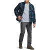 CQR Men’s Plaid Flannel Shirt Jacket, Long Sleeve Soft Warm Sherpa/Quilted Lined Jacket, Outdoor Button Up/Zip-Front Jacket(Stealth Forest Oasis)