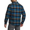 CQR Men’s Plaid Flannel Shirt Jacket, Long Sleeve Soft Warm Sherpa/Quilted Lined Jacket, Outdoor Button Up/Zip-Front Jacket(Stealth Forest Oasis)