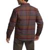 CQR Men’s Plaid Flannel Shirt Jacket, Long Sleeve Soft Warm Sherpa/Quilted Lined Jacket, Outdoor Button Up/Zip-Front Jacket(Stealth Harvest)