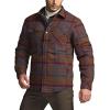CQR Men’s Plaid Flannel Shirt Jacket, Long Sleeve Soft Warm Sherpa/Quilted Lined Jacket, Outdoor Button Up/Zip-Front Jacket(Stealth Harvest)