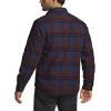 CQR Men’s Plaid Flannel Shirt Jacket, Long Sleeve Soft Warm Sherpa/Quilted Lined Jacket, Outdoor Button Up/Zip-Front Jacket(Stealth Woods Night)
