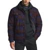 CQR Men’s Plaid Flannel Shirt Jacket, Long Sleeve Soft Warm Sherpa/Quilted Lined Jacket, Outdoor Button Up/Zip-Front Jacket(Stealth Woods Night)
