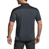 CQR Men’s Polo Shirts, Tactical Short Sleeve Golf Performance Shirts, Lightweight Dry Fit UPF 50+ Pique(Commander Charcoal)