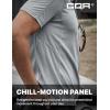 CQR Men’s Polo Shirts, Tactical Short Sleeve Golf Performance Shirts, Lightweight Dry Fit UPF 50+ Pique(Commander Light Grey)