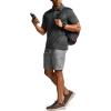 CQR Men’s Polo Shirts, Tactical Short Sleeve Golf Performance Shirts, Lightweight Dry Fit UPF 50+ Pique(Frost Basic Charcoal)