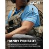 CQR Men’s Polo Shirts, Tactical Short Sleeve Golf Performance Shirts, Lightweight Dry Fit UPF 50+ Pique(Frost Essential Aero Blue)