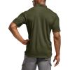 CQR Men’s Polo Shirts, Tactical Short Sleeve Golf Performance Shirts, Lightweight Dry Fit UPF 50+ Pique(Frost Essential Army Green)