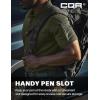 CQR Men’s Polo Shirts, Tactical Short Sleeve Golf Performance Shirts, Lightweight Dry Fit UPF 50+ Pique(Frost Essential Army Green)