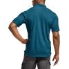 CQR Men’s Polo Shirts, Tactical Short Sleeve Golf Performance Shirts, Lightweight Dry Fit UPF 50+ Pique(Frost Essential Dark Teal)