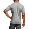 CQR Men’s Polo Shirts, Tactical Short Sleeve Golf Performance Shirts, Lightweight Dry Fit UPF 50+ Pique(Frost Essential Light Grey)