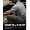 CQR Men’s Polo Shirts, Tactical Short Sleeve Golf Performance Shirts, Lightweight Dry Fit UPF 50+ Pique(Frost Essential Light Grey)