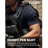 CQR Men’s Polo Shirts, Tactical Short Sleeve Golf Performance Shirts, Lightweight Dry Fit UPF 50+ Pique(Frost Essential Police Navy)