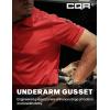 CQR Men’s Polo Shirts, Tactical Short Sleeve Golf Performance Shirts, Lightweight Dry Fit UPF 50+ Pique(Frost Essential Red)
