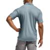 CQR Men’s Polo Shirts, Tactical Short Sleeve Golf Performance Shirts, Lightweight Dry Fit UPF 50+ Pique(Frost Essential Stone Blue)