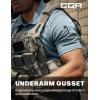 CQR Men’s Polo Shirts, Tactical Short Sleeve Golf Performance Shirts, Lightweight Dry Fit UPF 50+ Pique(Frost Essential Stone Blue)
