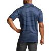 CQR Men’s Polo Shirts, Tactical Short Sleeve Golf Performance Shirts, Lightweight Dry Fit UPF 50+ Pique(Frost Essential Stripe Navy)