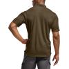 CQR Men’s Polo Shirts, Tactical Short Sleeve Golf Performance Shirts, Lightweight Dry Fit UPF 50+ Pique(Frost Essential Tundra)