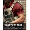 CQR Men’s Polo Shirts, Tactical Short Sleeve Golf Performance Shirts, Lightweight Dry Fit UPF 50+ Pique(Frost Essential Wine)