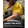 CQR Men’s Polo Shirts, Tactical Short Sleeve Golf Performance Shirts, Lightweight Dry Fit UPF 50+ Pique(Frost Essential Yellow)