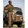 CQR Men’s Polo Shirts, Tactical Short Sleeve Golf Performance Shirts, Lightweight Dry Fit UPF 50+ Pique(Frost Pro Army Green)