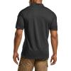 CQR Men’s Polo Shirts, Tactical Short Sleeve Golf Performance Shirts, Lightweight Dry Fit UPF 50+ Pique(Frost Pro Black)