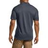 CQR Men’s Polo Shirts, Tactical Short Sleeve Golf Performance Shirts, Lightweight Dry Fit UPF 50+ Pique(Frost Pro Charcoal)