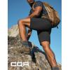 CQR Men’s Quick Dry Stretch Hiking Cargo Shorts, Lightweight Water Resistant Tactical Casual, Golf & Outdoor with Pockets(Hike Flex Black)