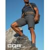 CQR Men’s Quick Dry Stretch Hiking Cargo Shorts, Lightweight Water Resistant Tactical Casual, Golf & Outdoor with Pockets(Hike Flex Grey)