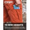 CQR Men’s Quick Dry Stretch Hiking Cargo Shorts, Lightweight Water Resistant Tactical Casual, Golf & Outdoor with Pockets(Rocky Burnt Orange)