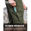 CQR Men’s Quick Dry Stretch Hiking Cargo Shorts, Lightweight Water Resistant Tactical Casual, Golf & Outdoor with Pockets(Rocky Fuscous Green)