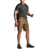 CQR Men’s Quick Dry Stretch Hiking Cargo Shorts, Lightweight Water Resistant Tactical Casual, Golf & Outdoor with Pockets(Rocky Hazelnut)