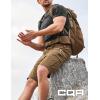 CQR Men’s Quick Dry Stretch Hiking Cargo Shorts, Lightweight Water Resistant Tactical Casual, Golf & Outdoor with Pockets(Rocky Hazelnut)
