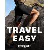 CQR Men’s Quick Dry Stretch Hiking Cargo Shorts, Lightweight Water Resistant Tactical Casual, Golf & Outdoor with Pockets(Routine Black)