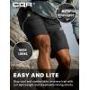 CQR Men’s Quick Dry Stretch Hiking Cargo Shorts, Lightweight Water Resistant Tactical Casual, Golf & Outdoor with Pockets(Routine Black)