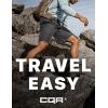 CQR Men’s Quick Dry Stretch Hiking Cargo Shorts, Lightweight Water Resistant Tactical Casual, Golf & Outdoor with Pockets(Routine Charcoal)