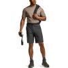 CQR Men’s Quick Dry Stretch Hiking Cargo Shorts, Lightweight Water Resistant Tactical Casual, Golf & Outdoor with Pockets(Routine Charcoal)