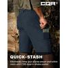 CQR Men’s Quick Dry Stretch Hiking Cargo Shorts, Lightweight Water Resistant Tactical Casual, Golf & Outdoor with Pockets(Routine Navy)