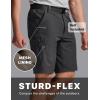 CQR Men’s Quick Dry Stretch Hiking Cargo Shorts, Lightweight Water Resistant Tactical Casual, Golf & Outdoor with Pockets(Shendo Trail W/Belt Black)