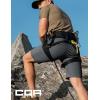 CQR Men’s Quick Dry Stretch Hiking Cargo Shorts, Lightweight Water Resistant Tactical Casual, Golf & Outdoor with Pockets(Shendo Trail W/Belt Carbon Grey)