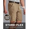 CQR Men’s Quick Dry Stretch Hiking Cargo Shorts, Lightweight Water Resistant Tactical Casual, Golf & Outdoor with Pockets(Shendo Trail W/Belt Cougar)