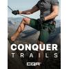 CQR Men’s Quick Dry Stretch Hiking Cargo Shorts, Lightweight Water Resistant Tactical Casual, Golf & Outdoor with Pockets(Shendo Trail W/Belt Jade Green)