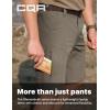 CQR Men’s Quick Dry Stretch Hiking Cargo Shorts, Lightweight Water Resistant Tactical Casual, Golf & Outdoor with Pockets(Shendo Trail W/Belt Sand Khaki)
